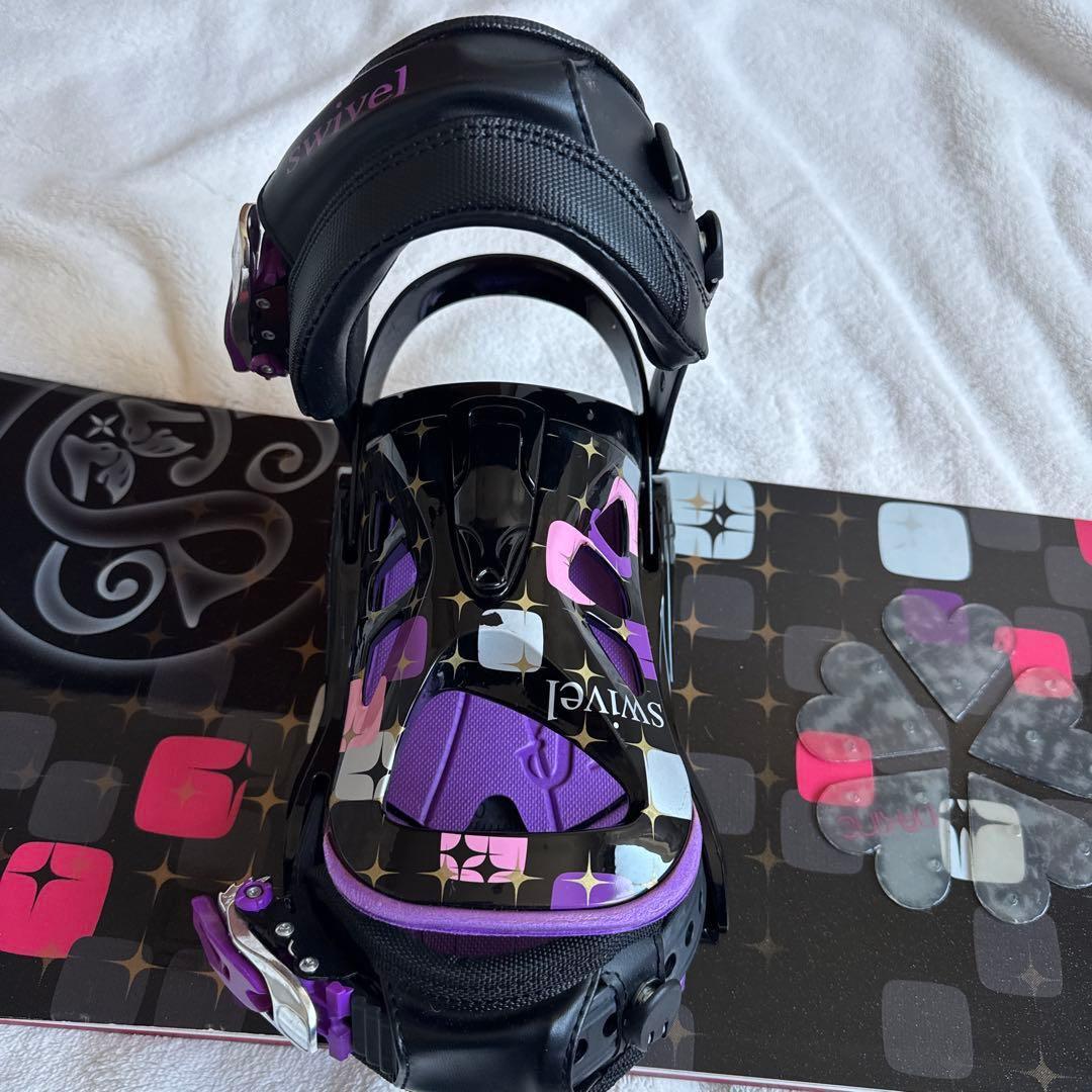 初心者オススメ　レディース　スノーボード　2点セット　 スウィベル 138cm