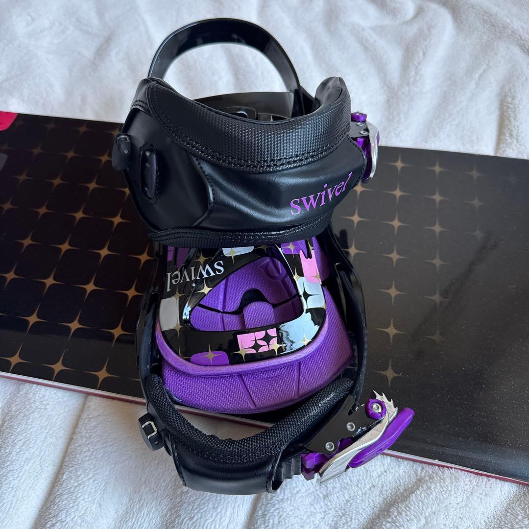 初心者オススメ　レディース　スノーボード　2点セット　 スウィベル 138cm