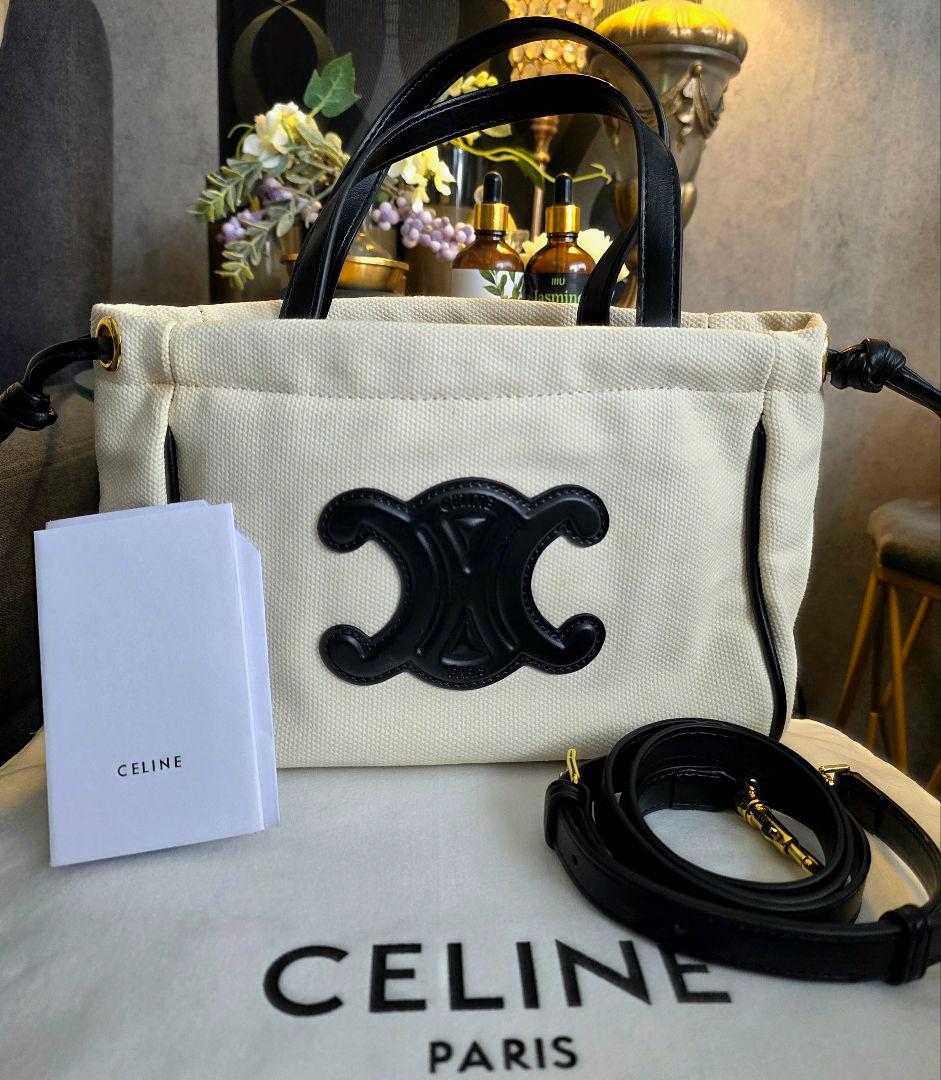 CELINE トートバッグ ストラップ付き
