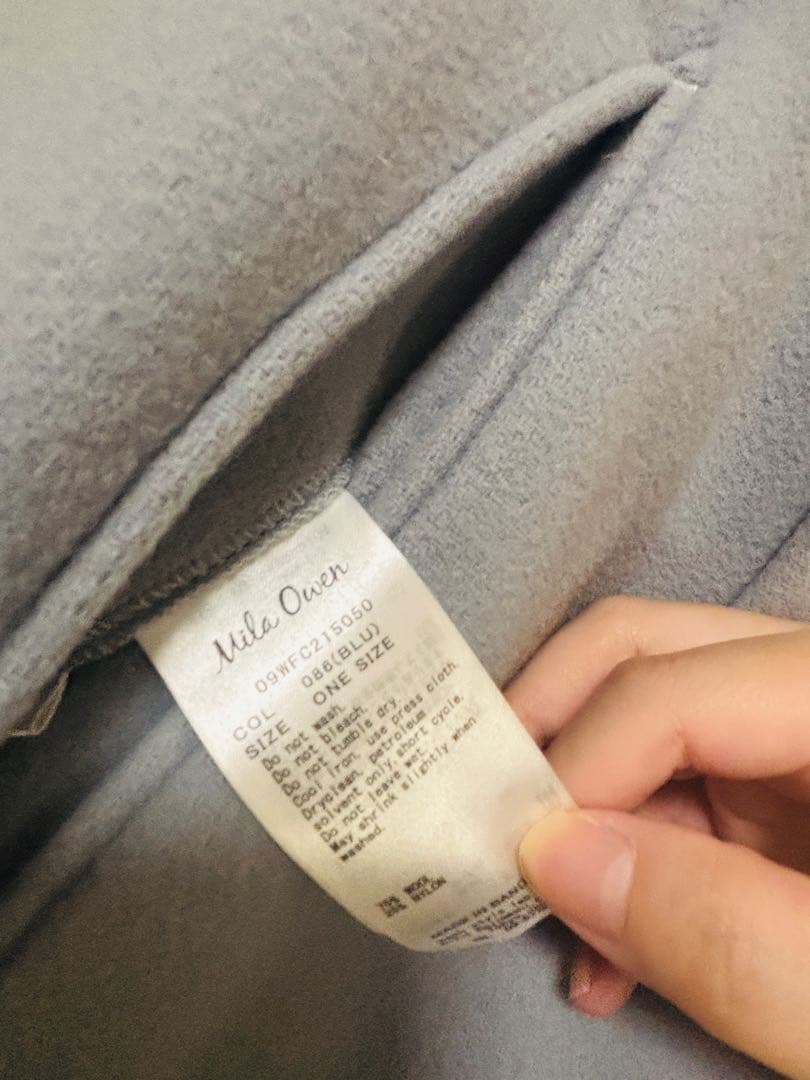 Mila Owen ミラオーウェン　ビッグカラーケープコート