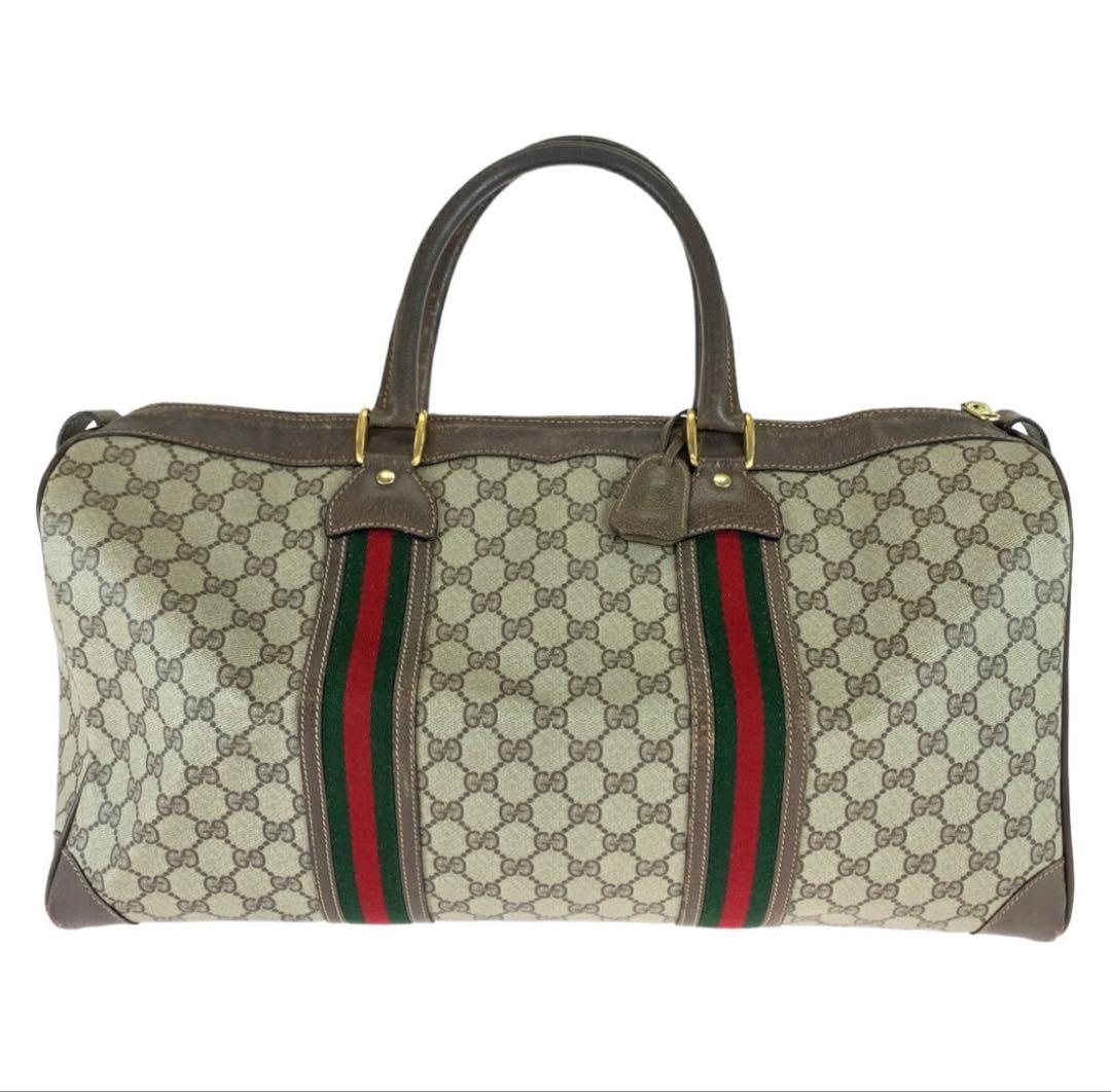 Gucci GGキャンバス ボストンバッグ中古品　保証書なし