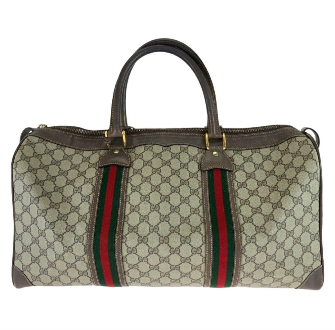 Gucci GGキャンバス ボストンバッグ中古品　保証書なし