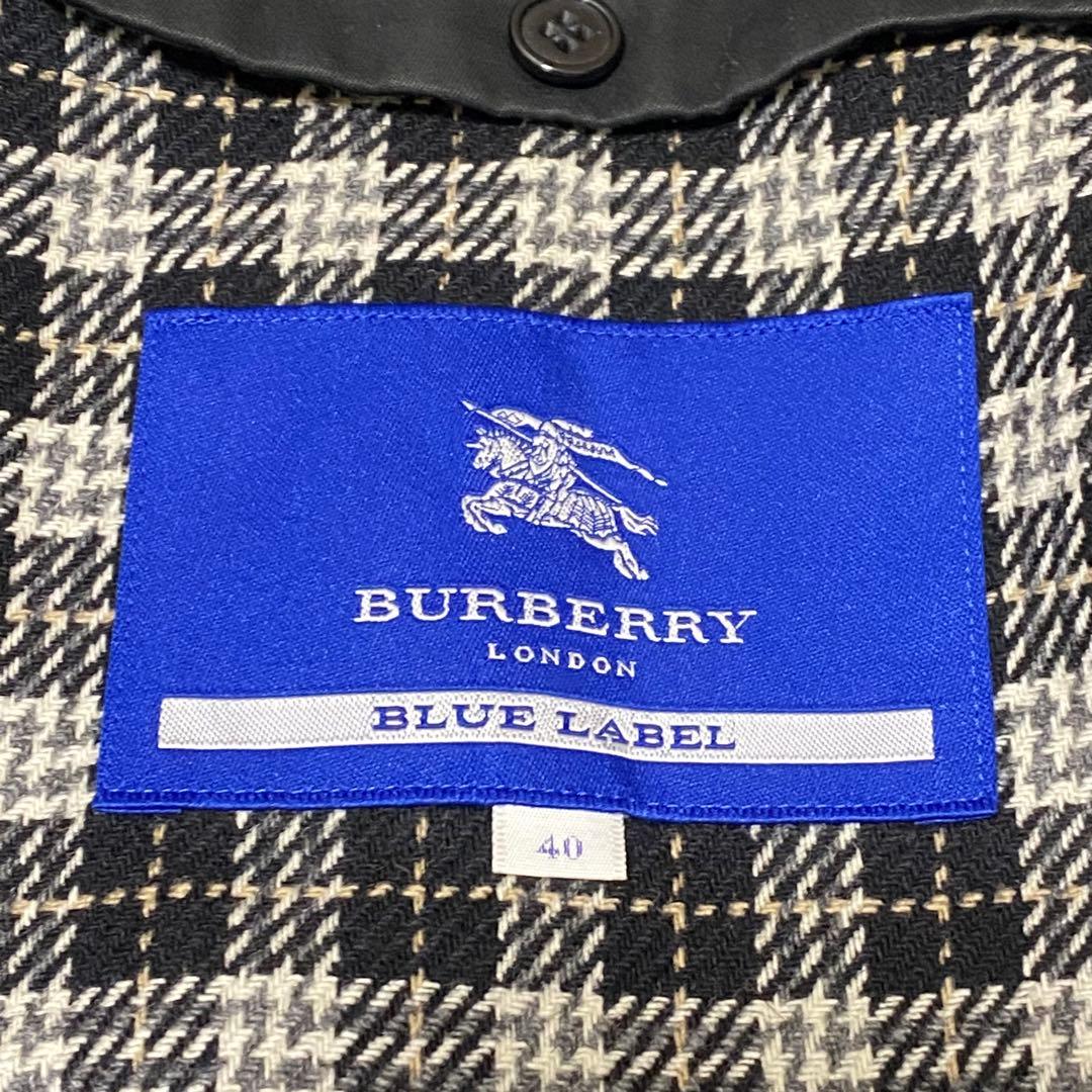 【BURBERRY BLUE LABEL】 トレンチコート ライナー付き 黒