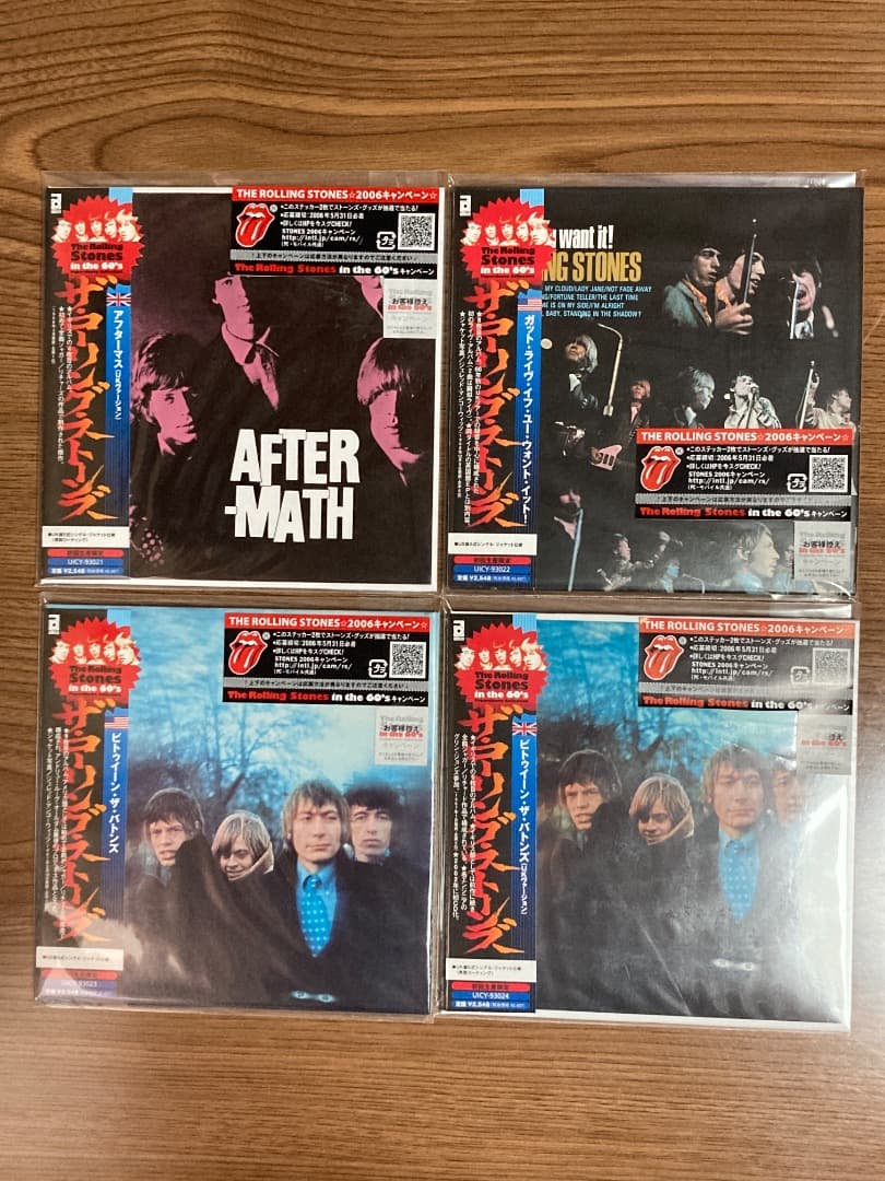 レア！DU特典BOXミニチュア帯付きローリング・ストーンズ紙ジャケCD8枚セット