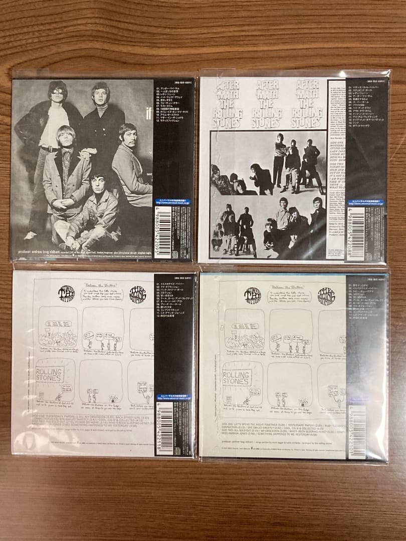 レア！DU特典BOXミニチュア帯付きローリング・ストーンズ紙ジャケCD8枚セット
