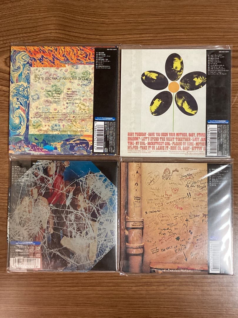 レア！DU特典BOXミニチュア帯付きローリング・ストーンズ紙ジャケCD8枚セット