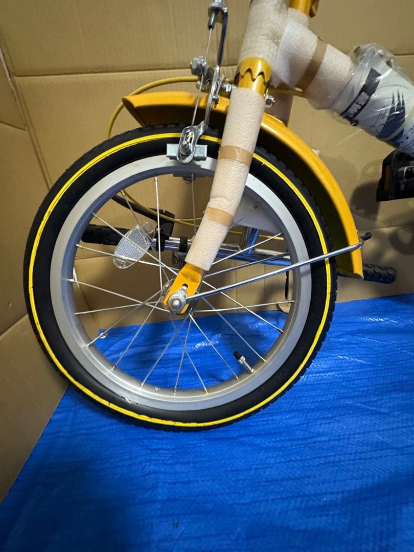 【堀川版】ATENZAアテンザ 折り畳み自転車　イエロー 16 新品未使用
