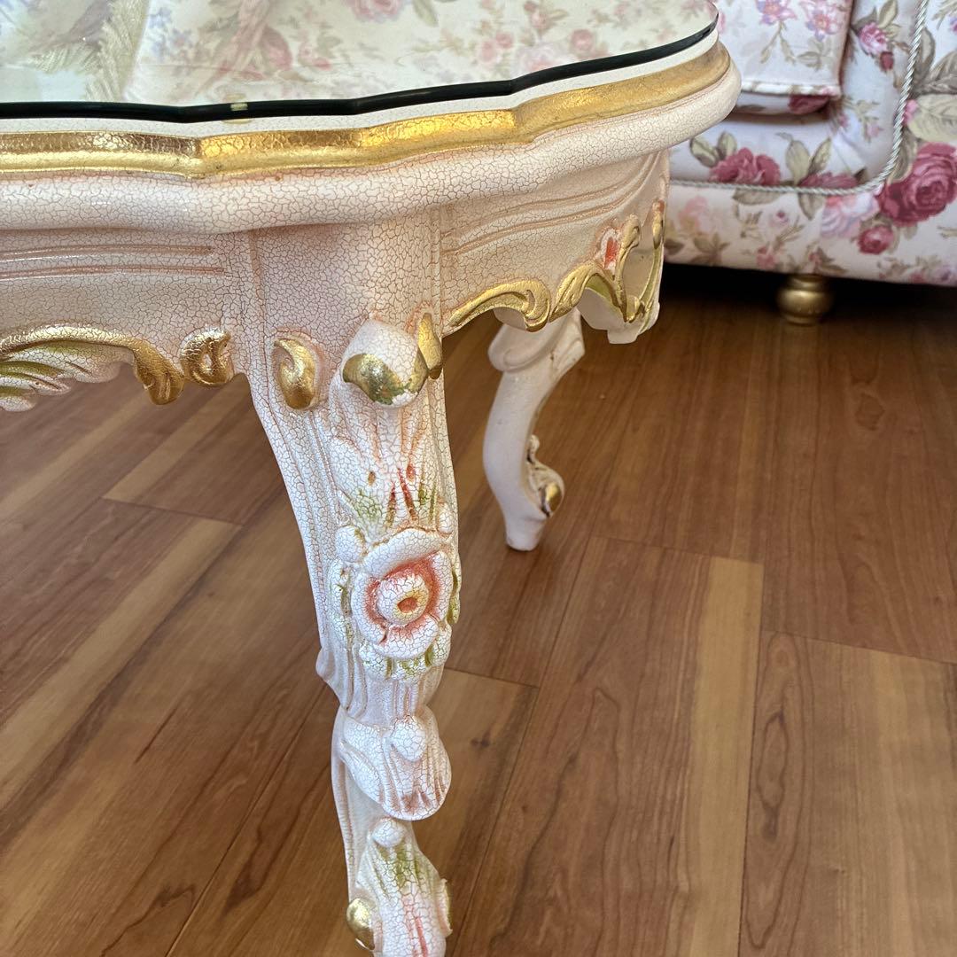 ロココ調　ローテーブル　美品