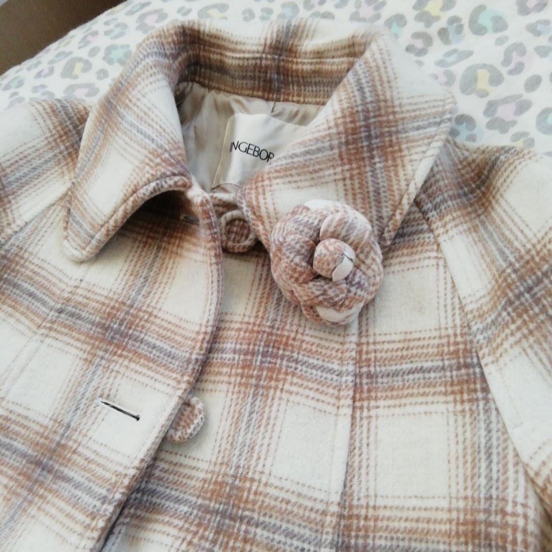 インゲボルグ チェック柄 ロングコート