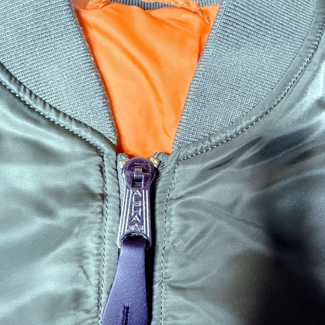 ✨美品✨ アルファ MA-1 フライトジャケット 緑 L 中綿 y2k 短丈