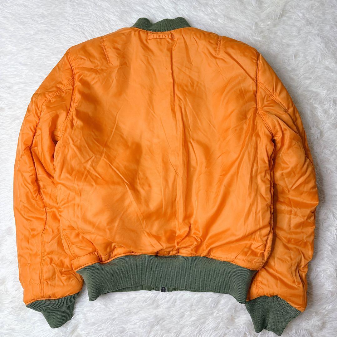 ✨美品✨ アルファ MA-1 フライトジャケット 緑 L 中綿 y2k 短丈