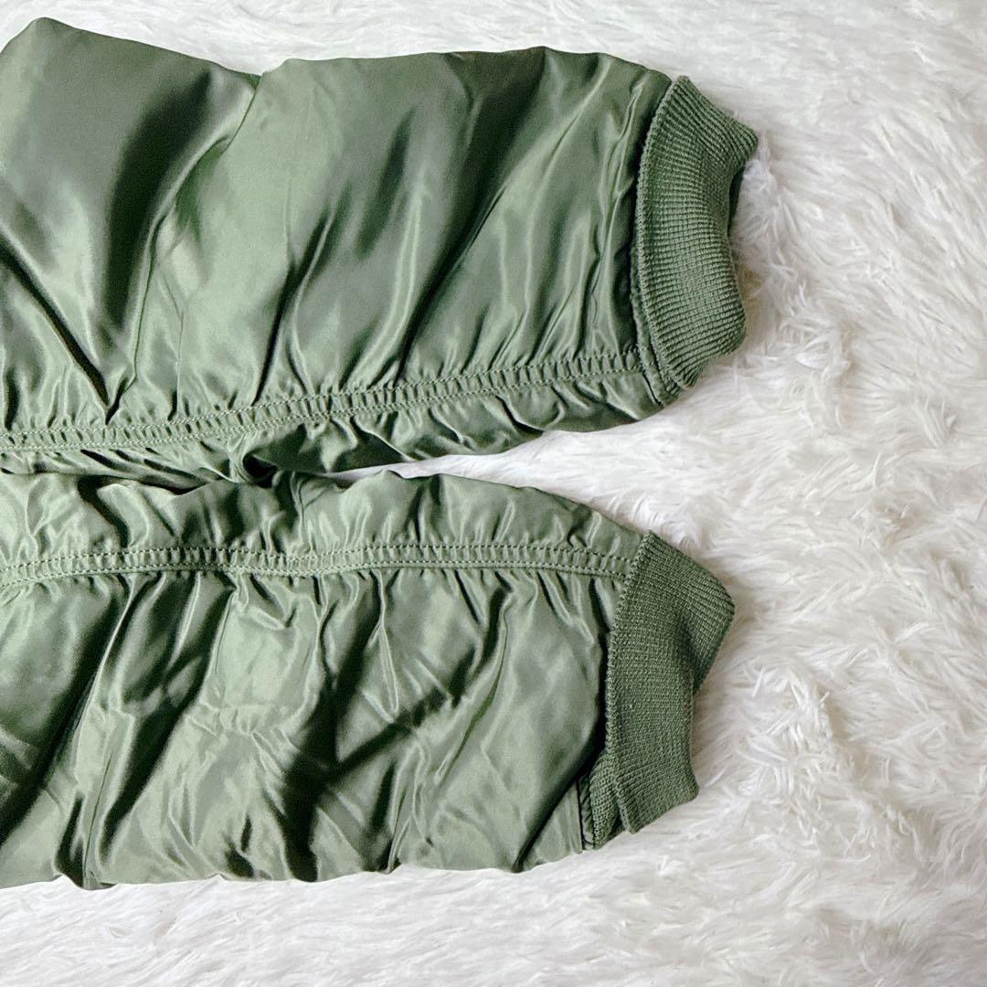 ✨美品✨ アルファ MA-1 フライトジャケット 緑 L 中綿 y2k 短丈