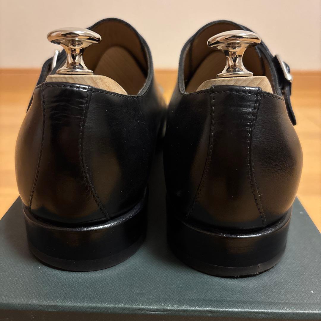 革靴Calpierre カルピエッレ ダブルモンク 黒