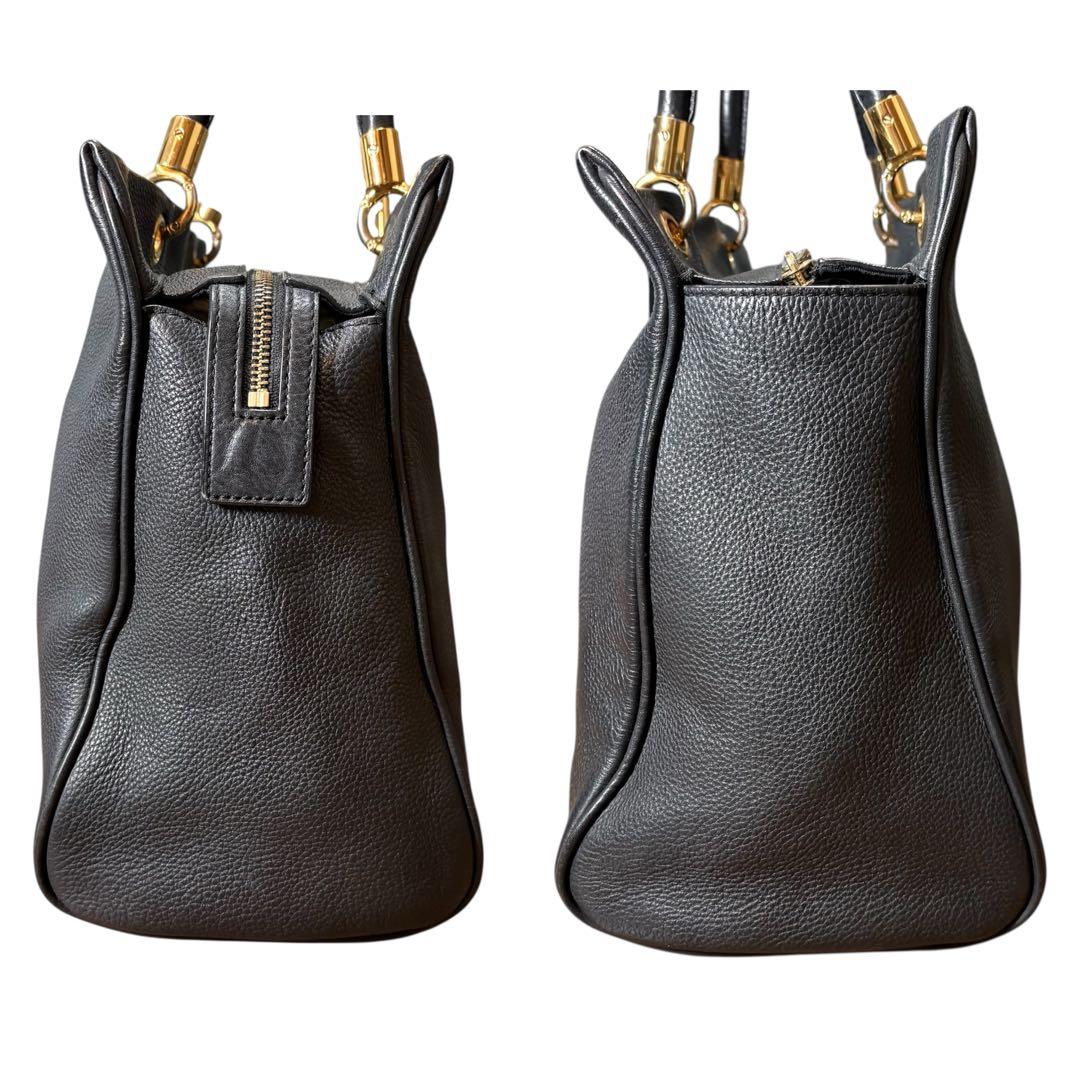 ✳︎極美品✳︎マークジェイコブス トートバッグ　レザー シボ革 A4可