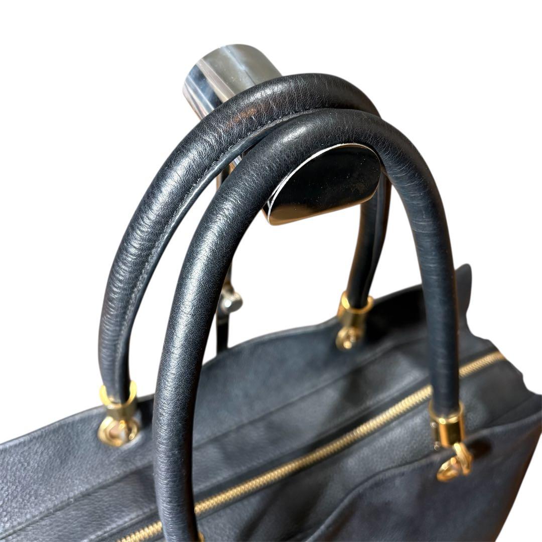 ✳︎極美品✳︎マークジェイコブス トートバッグ　レザー シボ革 A4可