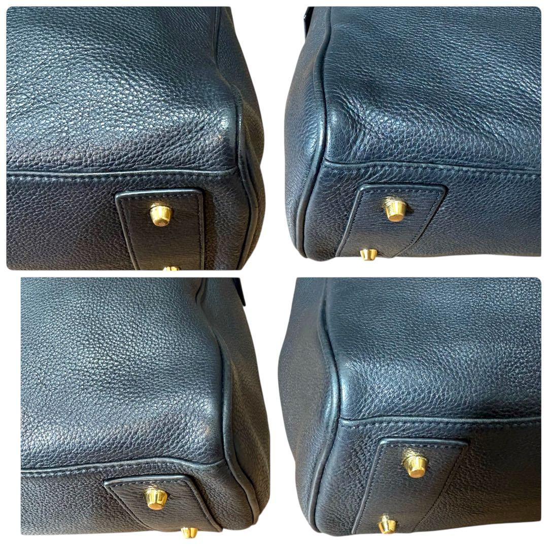 ✳︎極美品✳︎マークジェイコブス トートバッグ　レザー シボ革 A4可