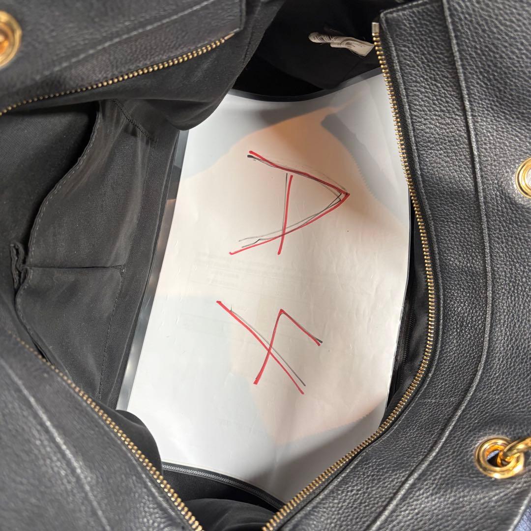 ✳︎極美品✳︎マークジェイコブス トートバッグ　レザー シボ革 A4可