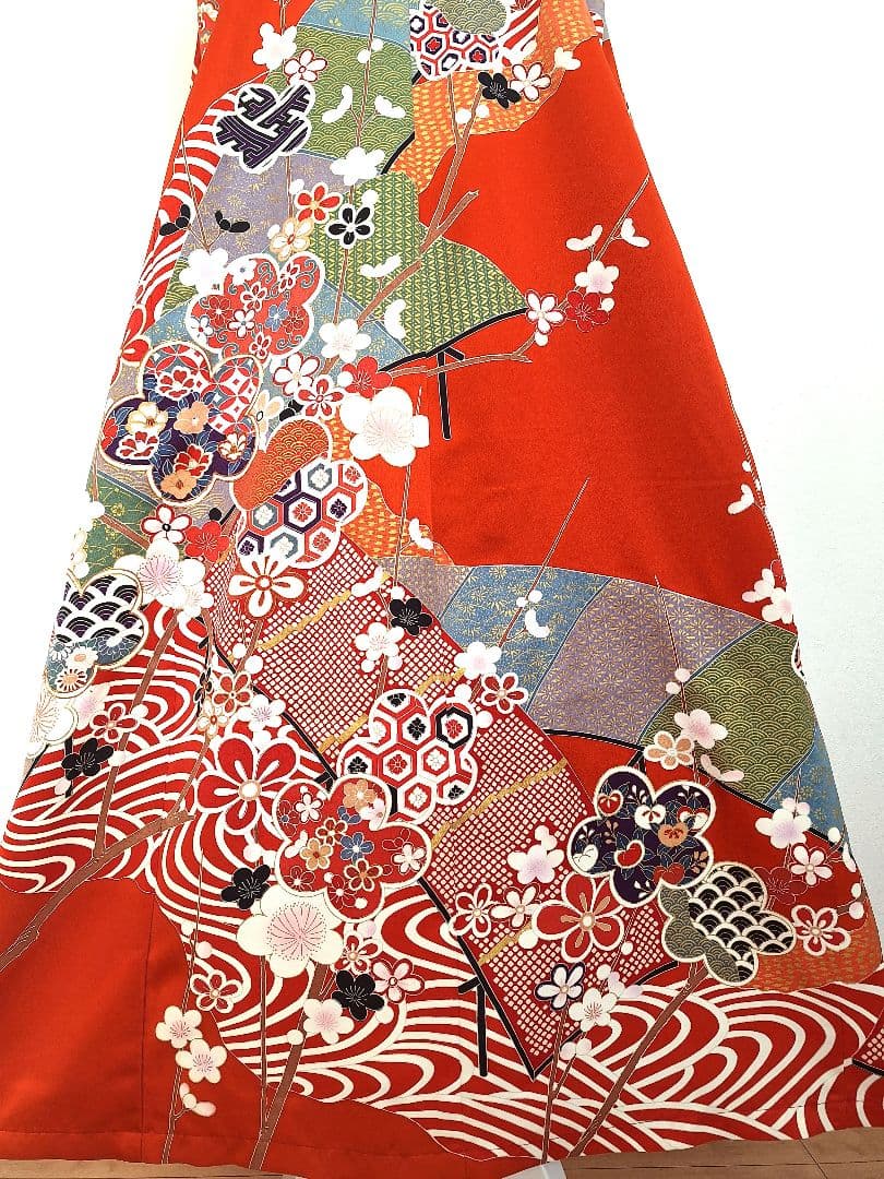 着物リメイクワンピース3666