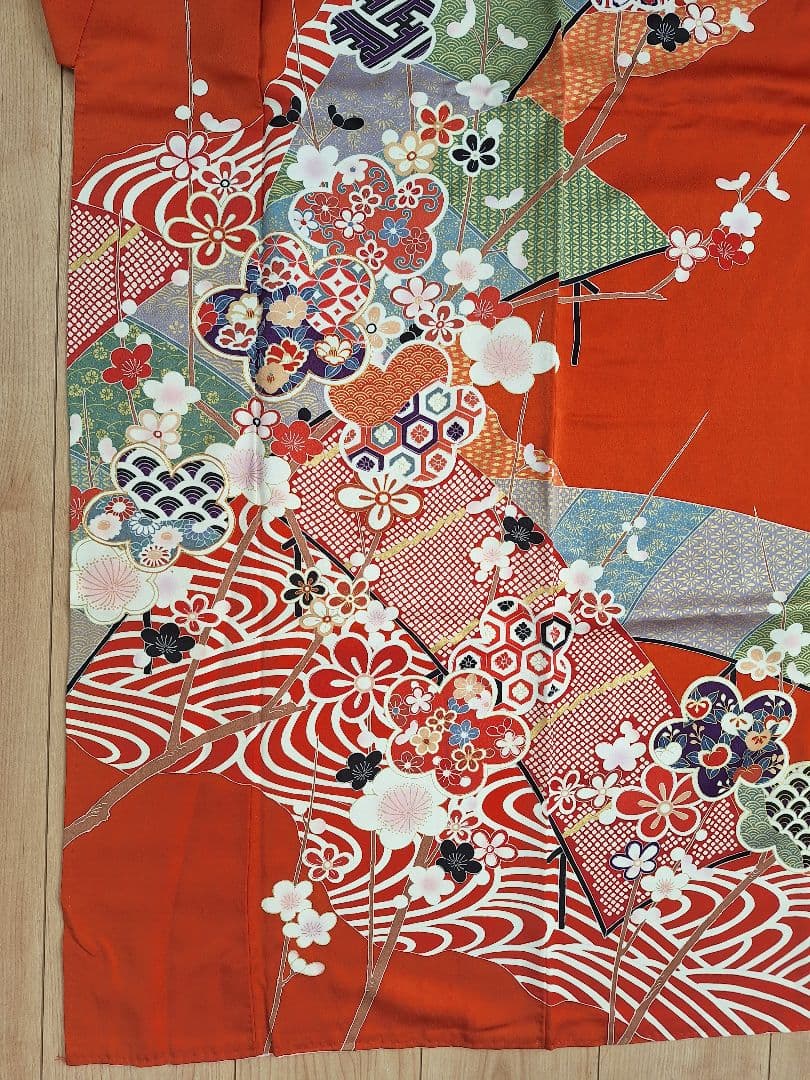 着物リメイクワンピース3666