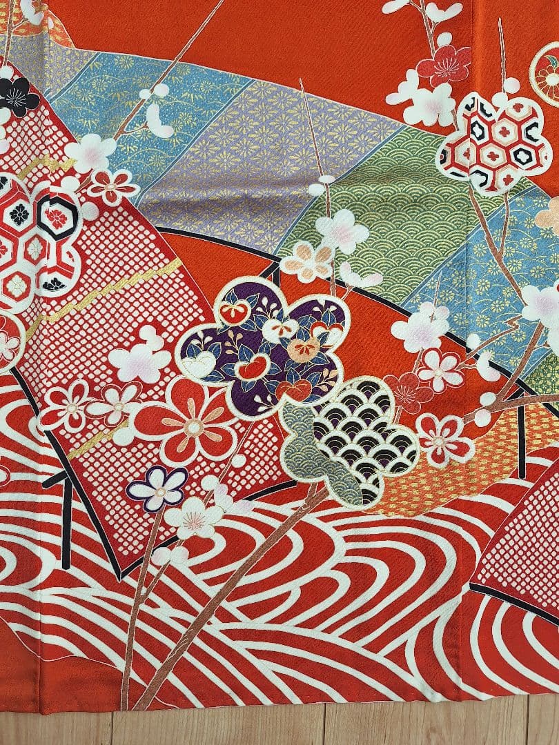 着物リメイクワンピース3666