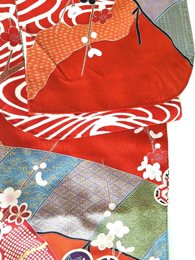 着物リメイクワンピース3666