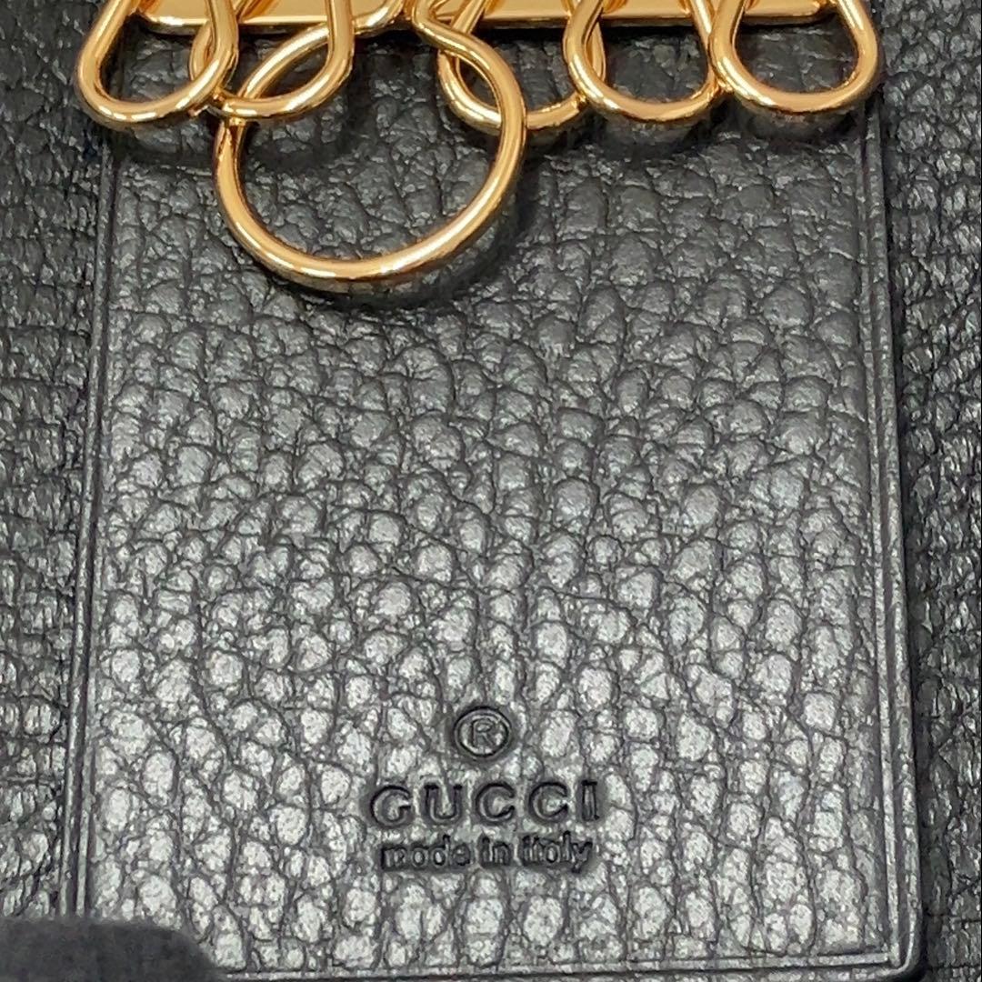 【未使用品】GUCCI グッチレザーダブルG 6連フックキーケース