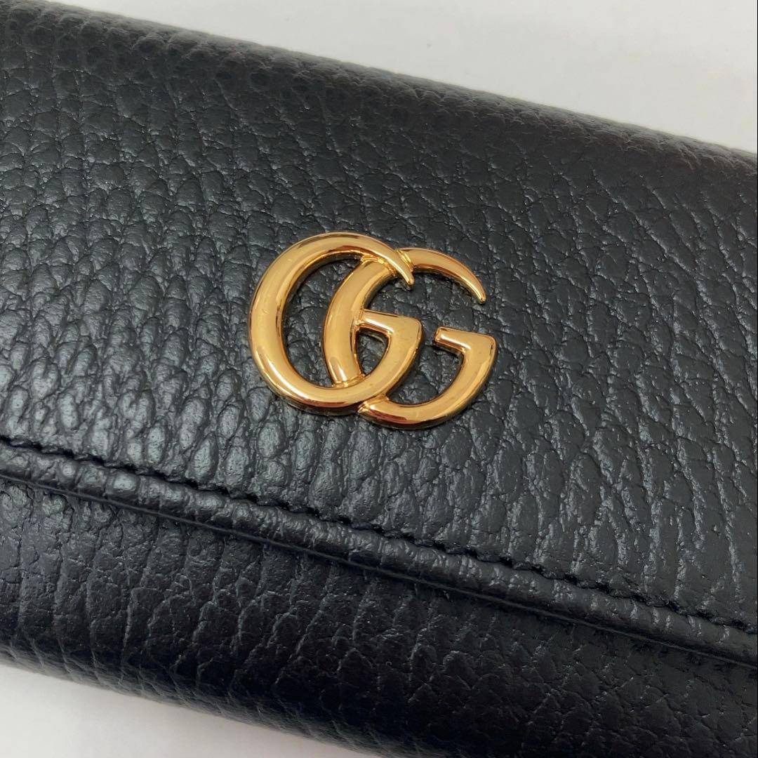 【未使用品】GUCCI グッチレザーダブルG 6連フックキーケース