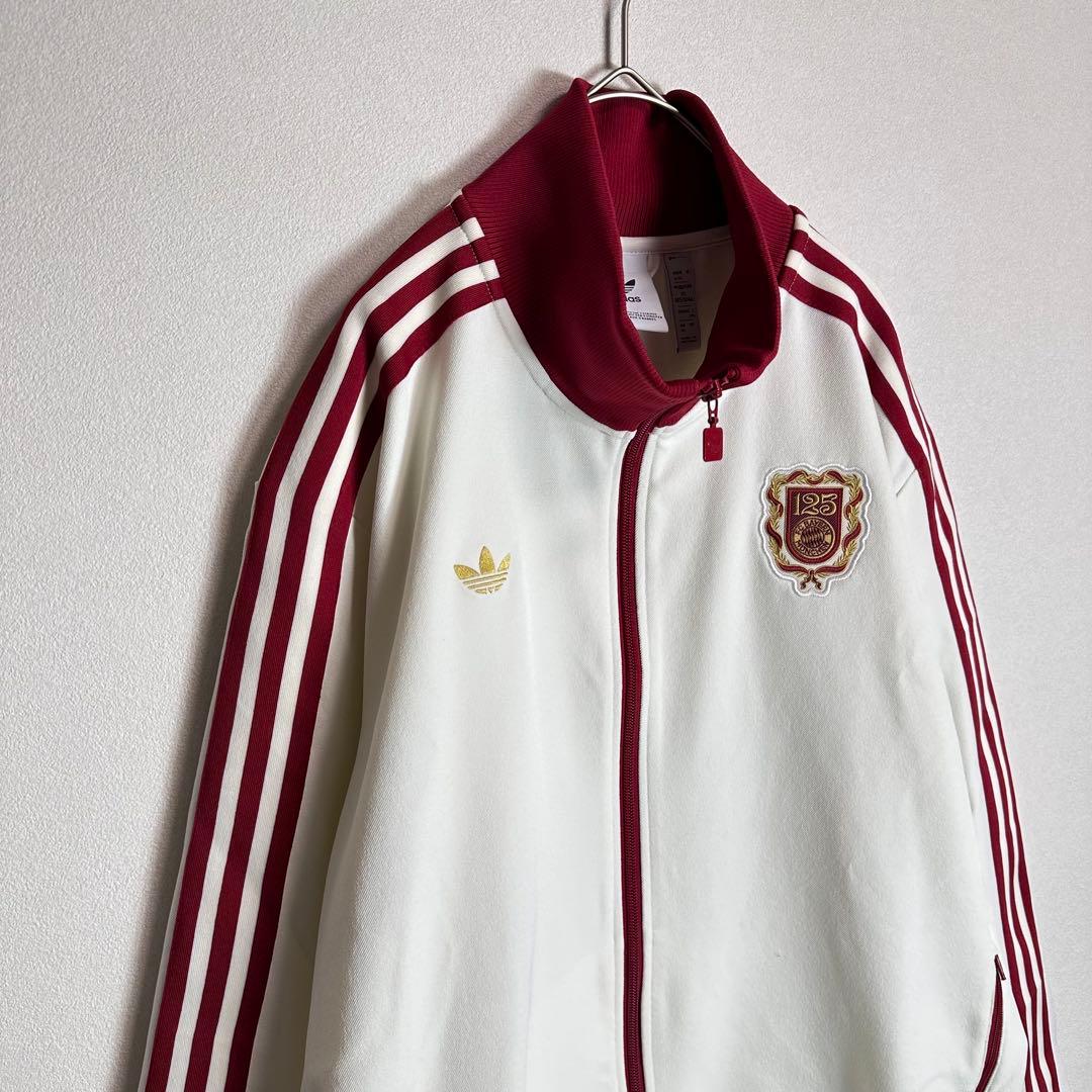 【激レア】adidasジャージ　バイエルン　125周年記念　ドイツ　白赤　2XL