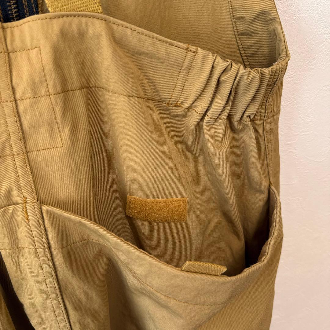 美品 RNA-N ツールポケオーバーオール サロペット ゆったり ベージュ