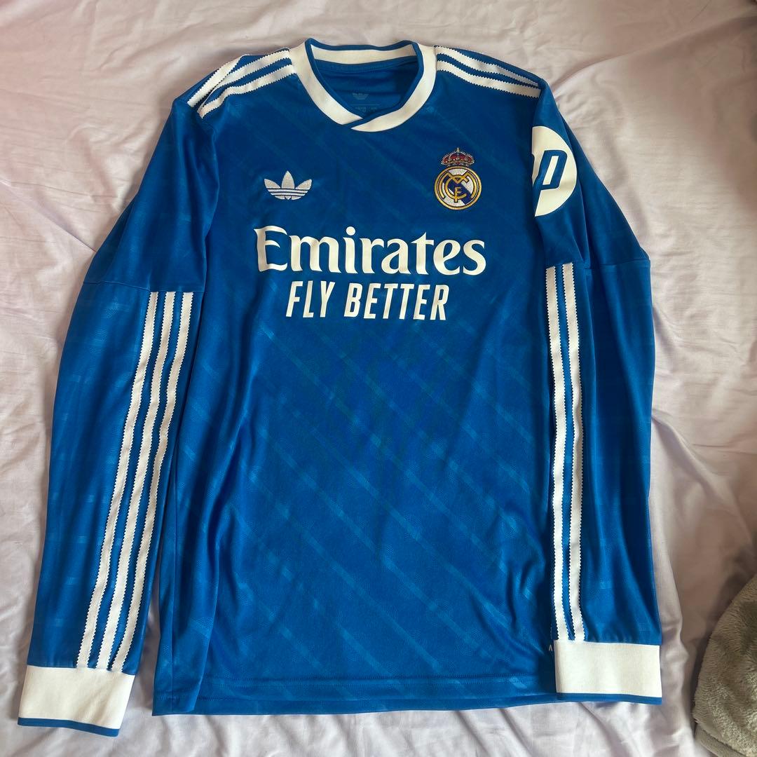 レアル・マドリード 長袖シャツ M 青