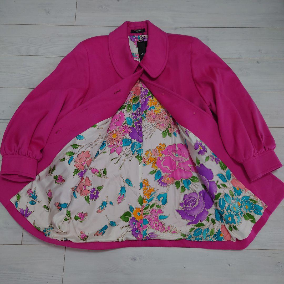 お値下げしました　新品未使用　難あり　レオナール　LEONARD　カシミヤコート