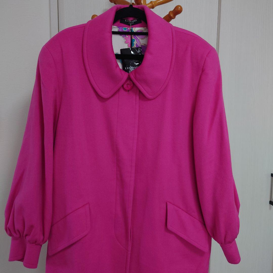 お値下げしました　新品未使用　難あり　レオナール　LEONARD　カシミヤコート