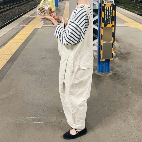 OUTIL サロペット エクリュ 0 美品