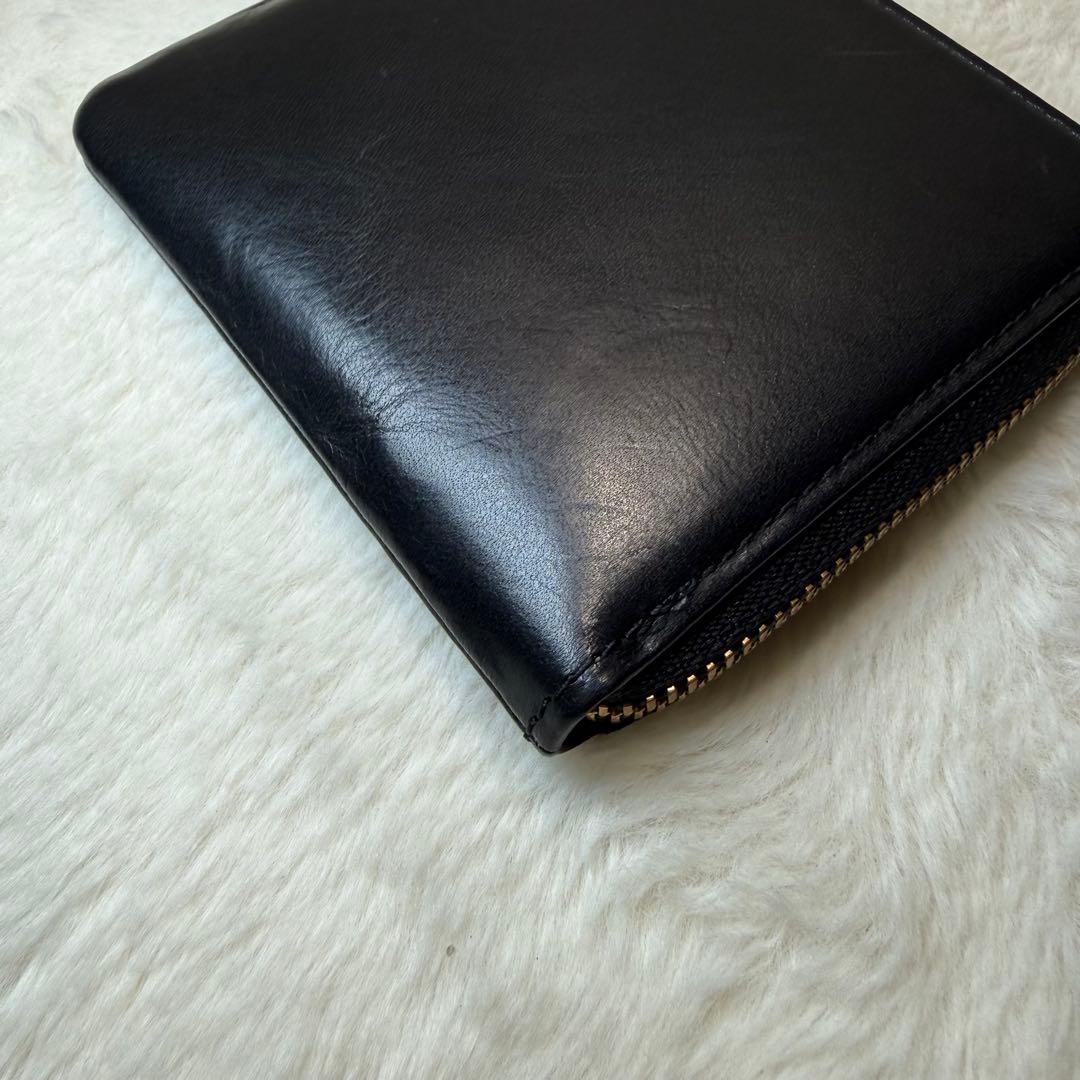 PORTER ポーター　ソーク　コンパクト　ウォレット　L字ファスナー　黒