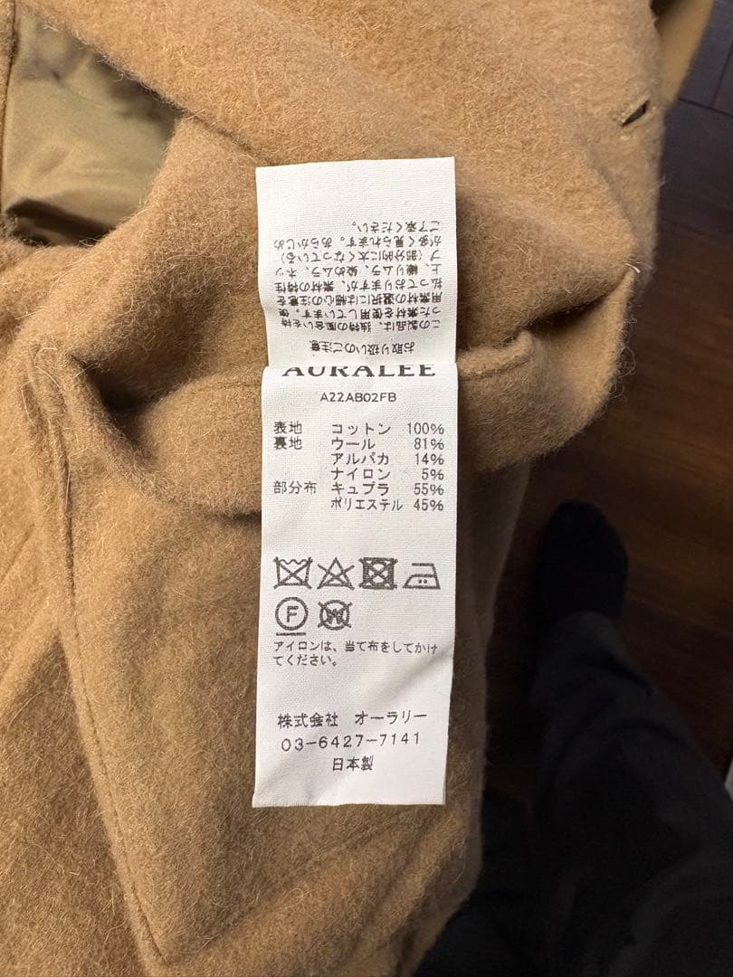 ブラック　AURALEE コート