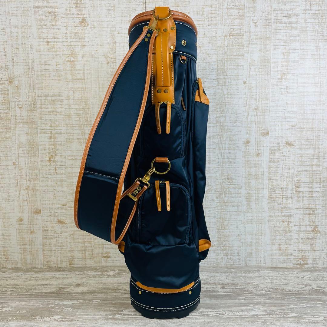 【美品】考英舎コウエイシャ　ハンドメイド　キャディバッグ　高密度ツイルナイロン
