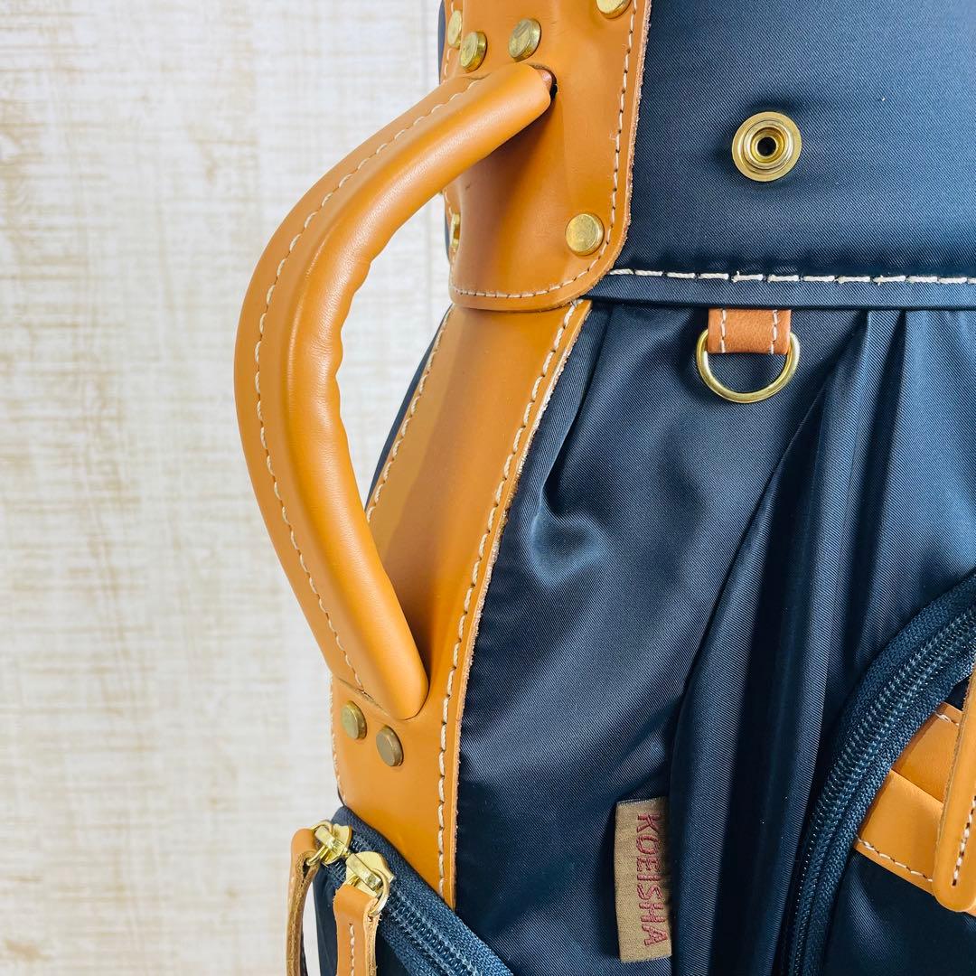 【美品】考英舎コウエイシャ　ハンドメイド　キャディバッグ　高密度ツイルナイロン