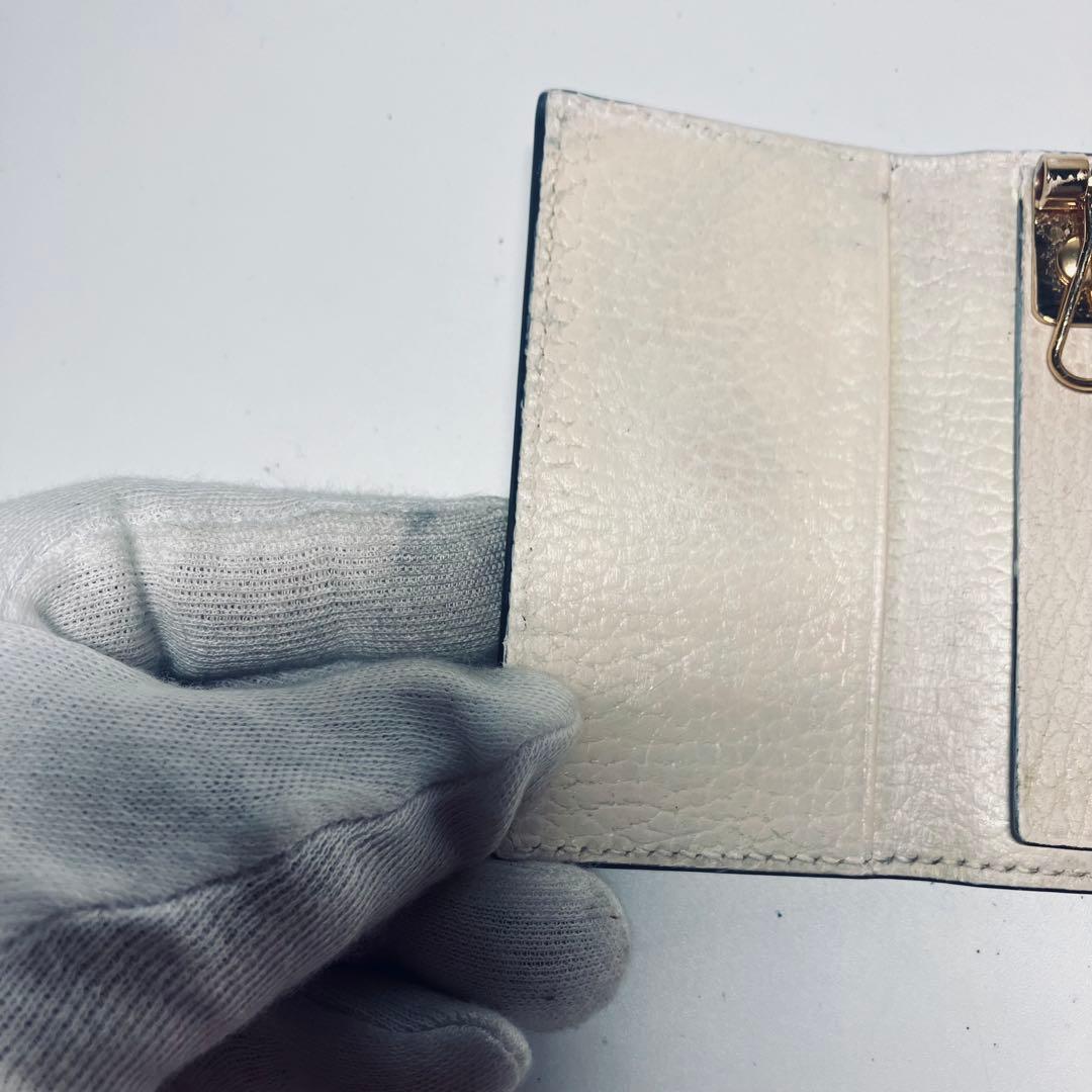 美品　グッチGGマーモント ベージュ　6連キーケース