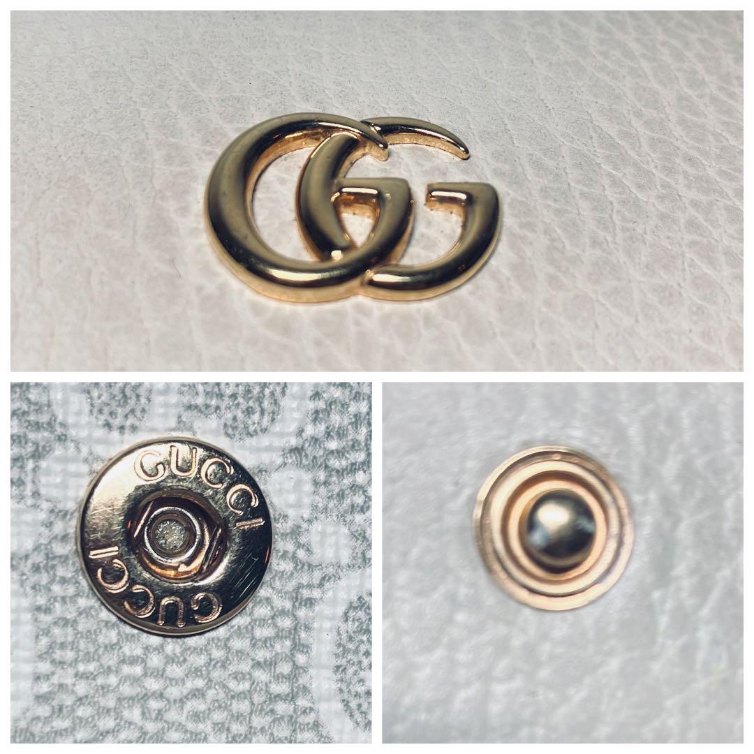 美品　グッチGGマーモント ベージュ　6連キーケース