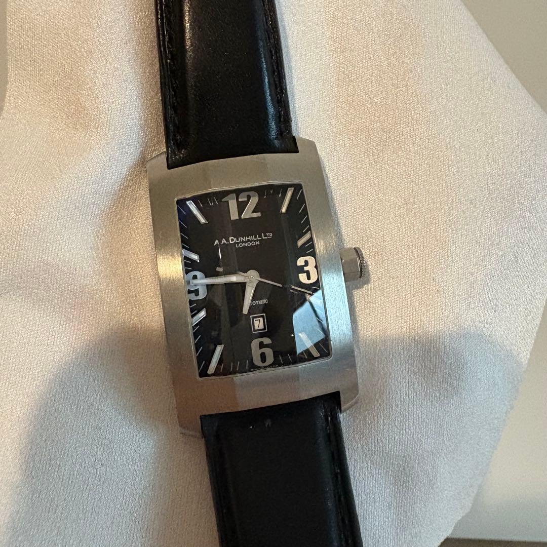 【レア品】dunhill 腕時計ダンヒリオン 8040 自動巻き ブラック文字盤