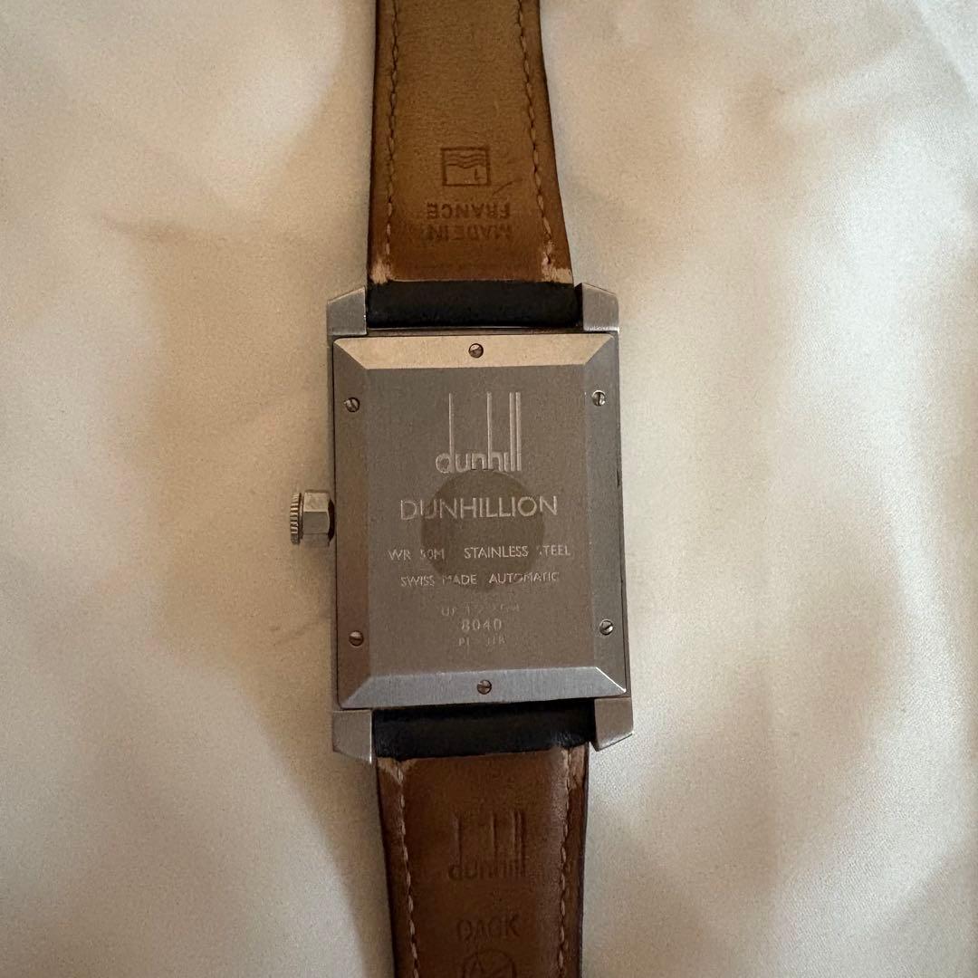 【レア品】dunhill 腕時計ダンヒリオン 8040 自動巻き ブラック文字盤