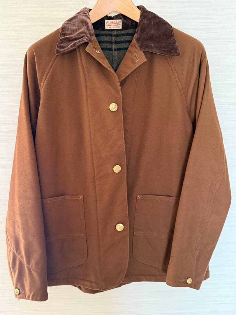 At Last ブラウンダック　カバーオール　ライナー付き