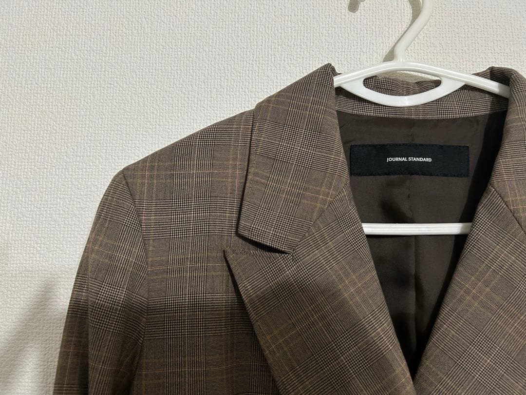 JOURNAL STANDARD チェック　ピークド　ジャケット