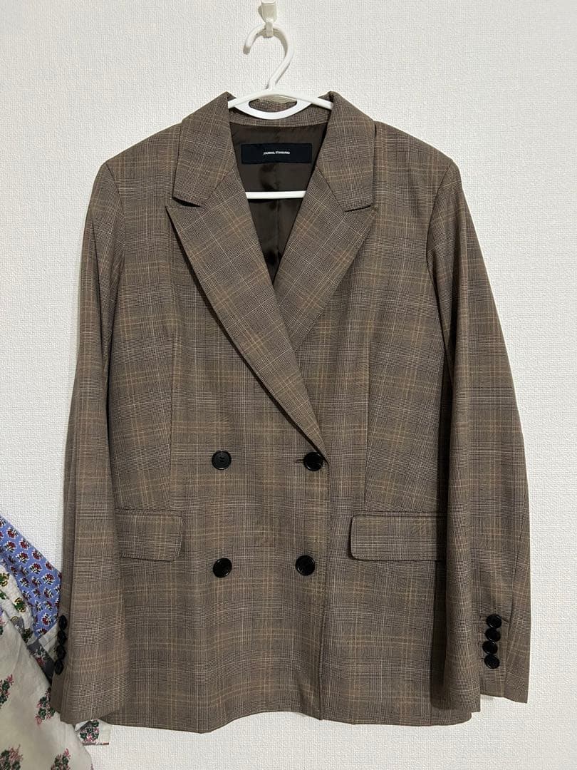 JOURNAL STANDARD チェック　ピークド　ジャケット