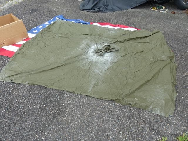 レア！ 1984” 米軍実物 OD ポンチョ リップストップ　 No39