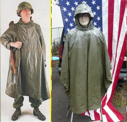 レア！ 1984” 米軍実物 OD ポンチョ リップストップ　 No39