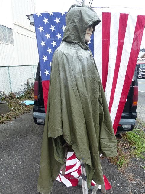 レア！ 1984” 米軍実物 OD ポンチョ リップストップ　 No39