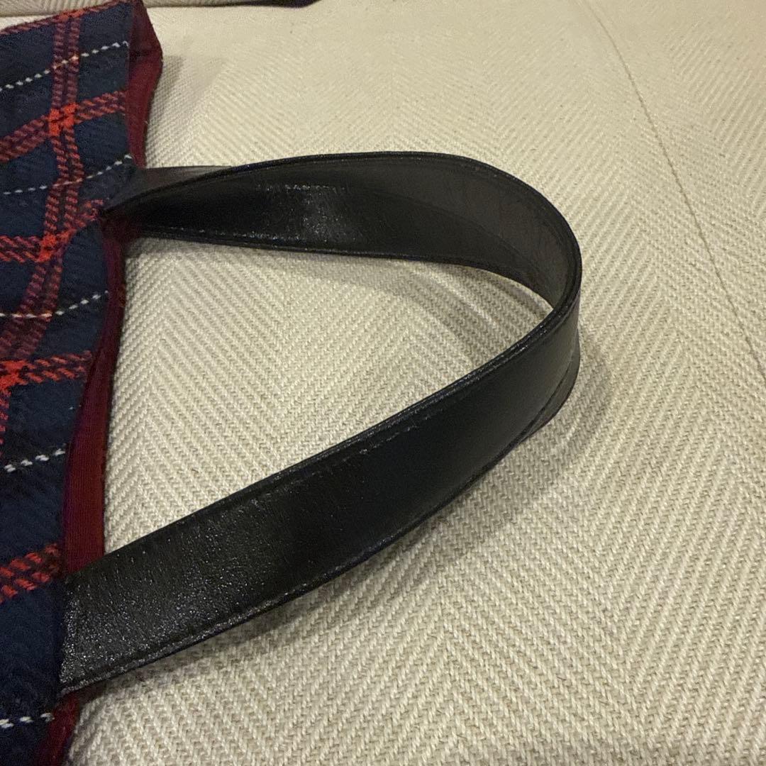 レア　familiar ファミリア　チェック柄トートバッグ