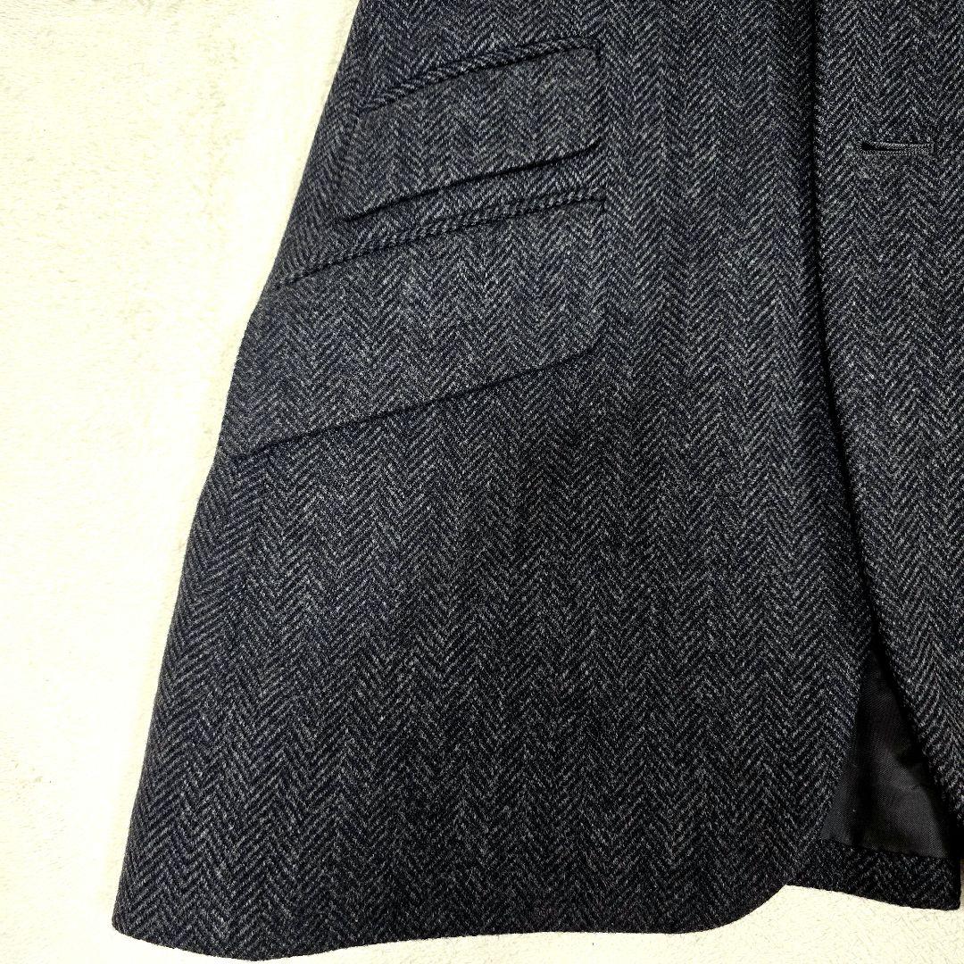 極美品 ラルフローレンコレクション テーラードジャケット ヘリンボーン 襟ベロア