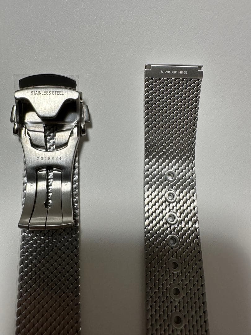 オメガ純正　ツーピース ステンレス　メッシュブレスレッ﻿ト　新品　20mm
